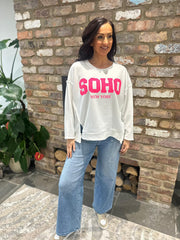 White Soho Sweatshirt Aubrey