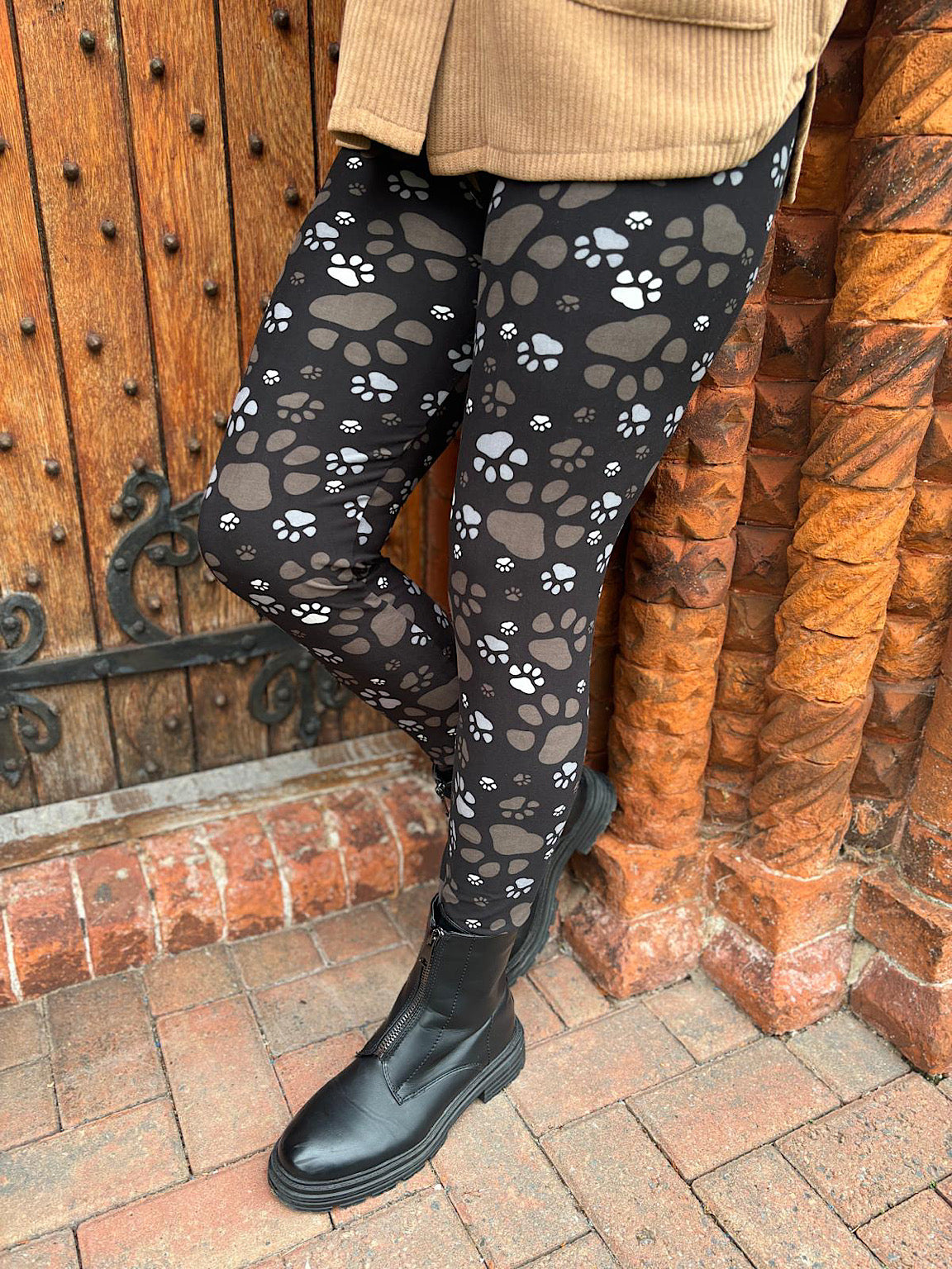 Paw print tights sale