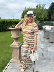 Multi Coloured Zig Zag Co-ord Tabitha