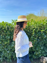 White Lace Detail Jacket Saylor