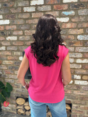 Lipstick Lace Detail Top Amanda