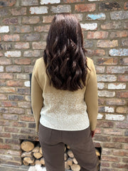 Gold Metallic Gradient Knit Devon