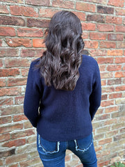 Navy Soft Knit Cardi Kesha