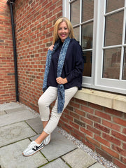 Navy Hooded Sweat Top Ada