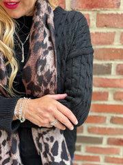 Black Cable Knit Jumper Emilia