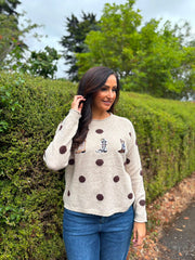 Stone Wild West Polka Dot Knit Andie
