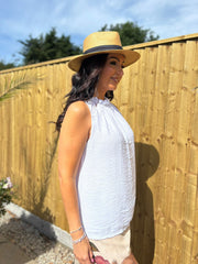 White Sleeveless Top Tiana
