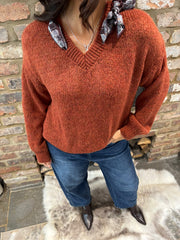Rust Scarf Accent Jumper Amanda