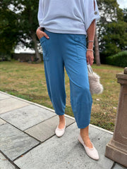 Denim Barrel Leg Joggers Clarice