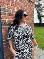Pink Leopard Sweat Top Martha