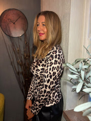 Leopard Twist Front Top Bronte