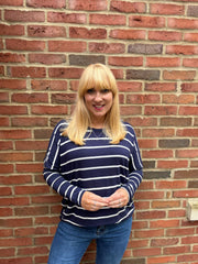 Navy Striped Top Annie