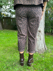 Chocolate Leopard Pattern Trousers