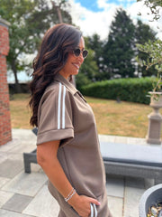 Mocha Stripe Leisure Set Billie
