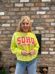 Lime Premium Cotton Soho Sweatshirt Debbie