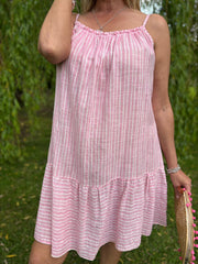 Pink Striped Sun Dress Danielle