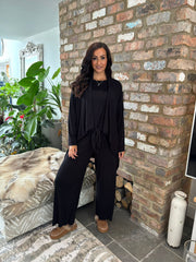 Black Waterfall Cardi Juliet