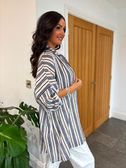 Navy Spots & Stripes Shirt Trinity