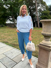Denim Barrel Leg Joggers Clarice