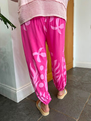 Lipstick Coastal Print Hareem Trousers