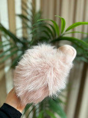 Pink Fluffy Mule Slippers