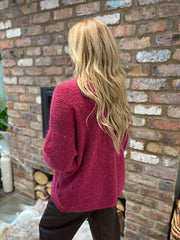 Lipstick Edge Top Edge Cardi Lynn
