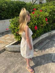 Stone Embroidered Floral Dress Olivia