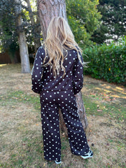 Black Polka Dot Tracksuit Darla