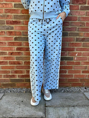 Blue Premium Cotton Polka Dot Set Dakota