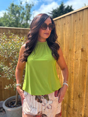 Green Halter Neck Top Jessie