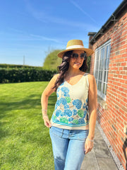 Blue Hydrangea Shimmer Vest Delta