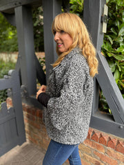 Grey Marl Boucle Jacket Lara