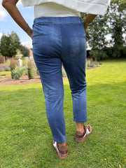 Denim Look Trousers Isla