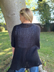 Black Cosy Edge To Edge Cardi Mabel