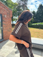 Chocolate Stripe Leisure Set Billie