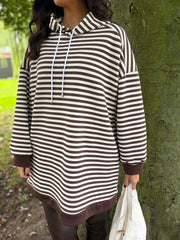 Chocolate Striped Hoodie Eleanor