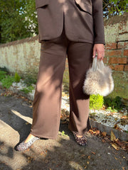 Chocolate Blazer Co-Ord Set Carly