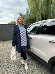 Navy Striped Hoodie Eleanor