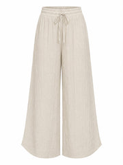 Stone Wide Leg Pull on Silvia Trousers
