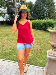Wine Essential Textured Vest Nicole