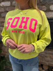 Lime Premium Cotton Soho Sweatshirt Debbie