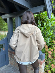 Mocha Lightweight Hooded Jacket Lottie