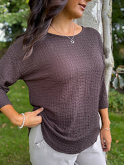 Chocolate Textured Top Anette