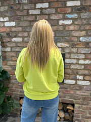 Lime Premium Cotton Soho Sweatshirt Debbie