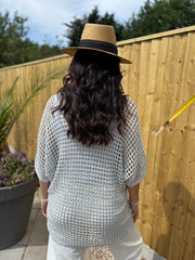Silver Shimmer Loose Knit Giana
