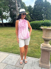 Pink Ombre Leopard Top Tiana