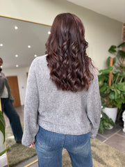Grey Gathered Knit Florence