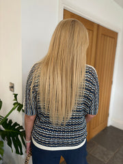 Navy Multi Stripe Knit Hayley