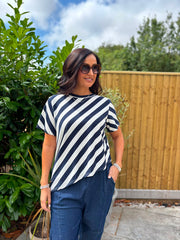 Navy Striped Top Astrid