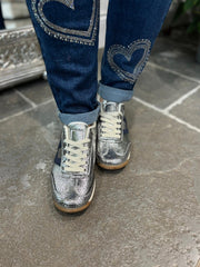 Silver Sofia Trainers